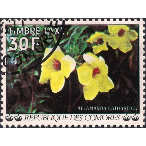 COMOROS, FLOWERS, Alamanda cathartica, green 1977, 30F