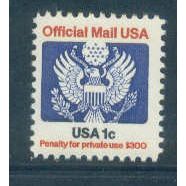 O127 1c Eagle Fine MNH Q3180