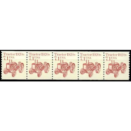 2127 7.1c Tractor Very Fine MNH Dry Gum PNC 1/5 P0067