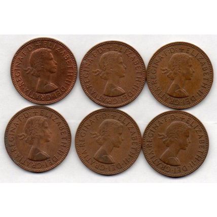Coins. Pre-Decimal 1967 Elizabeth II.Half Penny