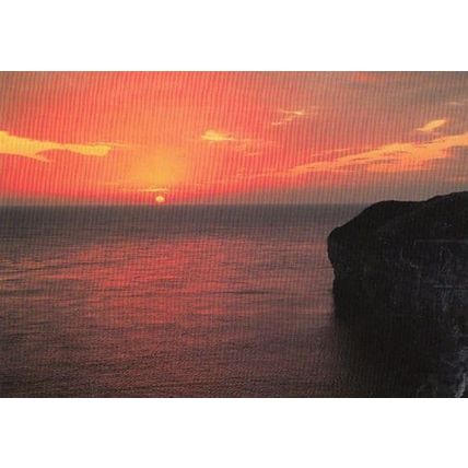 Flamborough Yorkshire Sunrise Stunning Village Mountain View Postcard