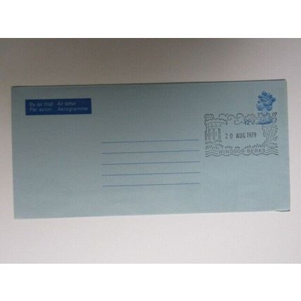 GB Aerogram Air Letter 1979 AP28 - 12 1/2p Machin FDI Pmk Windsor Berk e40