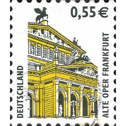GERMANY, Old Opera House Frankfurt, yellow 2002, 0.55