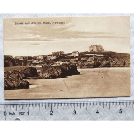vintage postcard Sands & Atlantic Hotel, Newquay