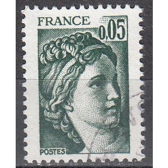France 1977 Michel 2082X O Cote (2008) 0.15 € Sabine de Gandon Cachet rond