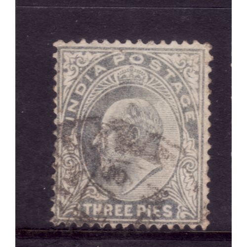 INDIA 1902 SG 119 3p GREY FINE USED#9