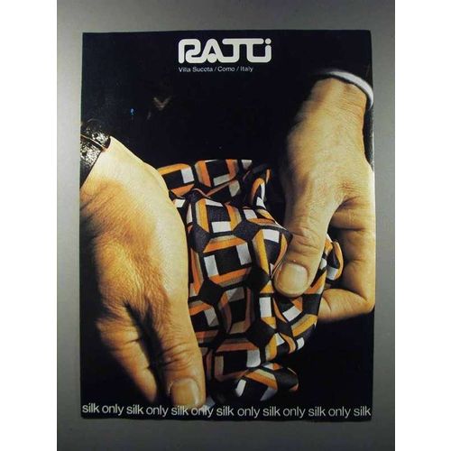 1981 Ratti Silk Handkerchief Ad Ad