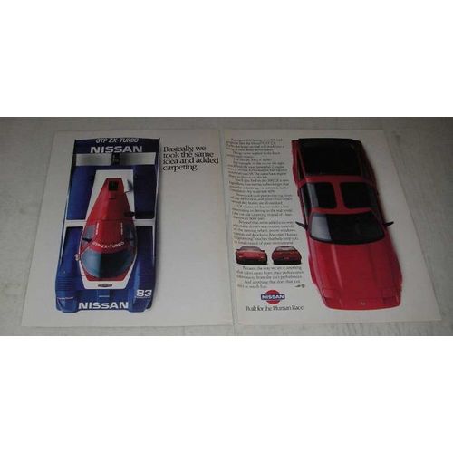 1988 Nissan 300ZX Turbo and GTP ZX Turbo Cars Ad - Same Idea
