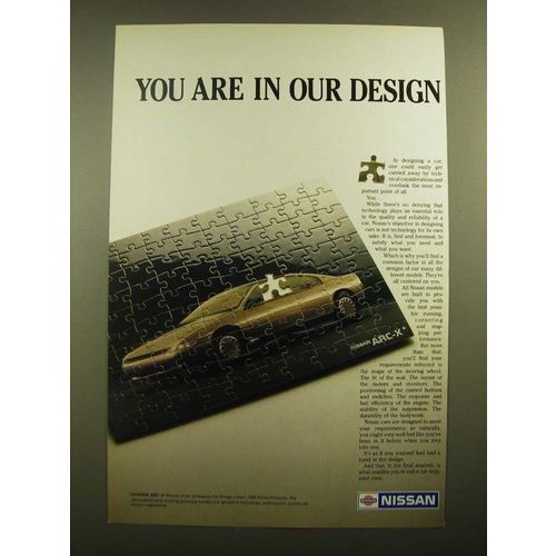 1988 Nissan ARC-X Car Ad - You Are in Our Design