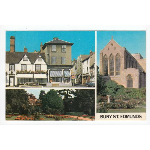 Multiview of Bury St Edmunds Suffolk Postcard 13180