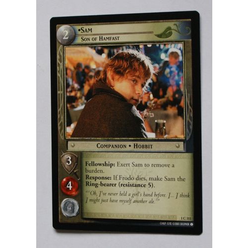 Lord of the Rings CCG Fellowship # 311 Sam, Son of Hamfast (A) 2001 decipher