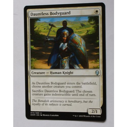 Magic the Gathering MTG CCG: Dominaria - # 14 Dauntless Bodyguard (A) 2018 WotC
