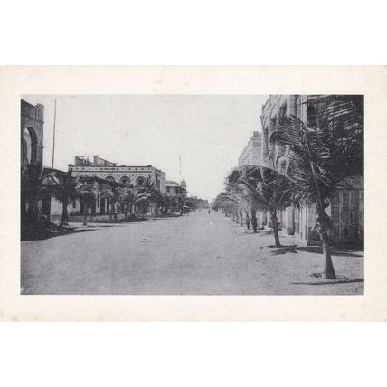 Rue De la Ville Djibouti 1900 Postcard unused VGC