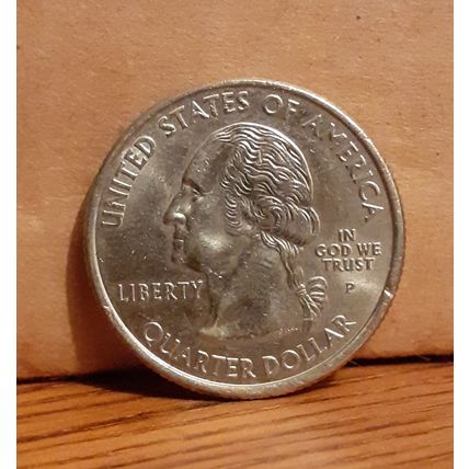 2008 Used USA United States of America Quarter Dollar Coin - Oklahoma