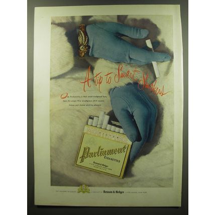1949 Benson & Hedges Parliament Cigarettes Advertisement