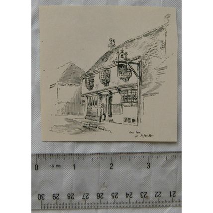 Vintage engraving - An Inn at Alfriston