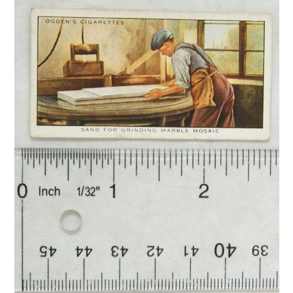 1935 Ogden's The Story of Sand No. 20 Sand for Grinding Marble Mosaic