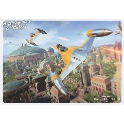Star Wars Battlefront 2 Playstation 4 PS4 Game Advertising Postcard