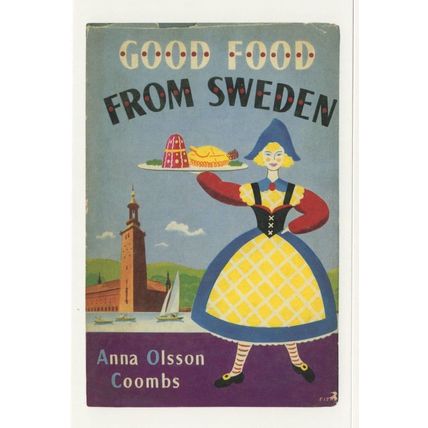 Good Food From Sweden Anna Olsson Coombs 1955 Book Postcard