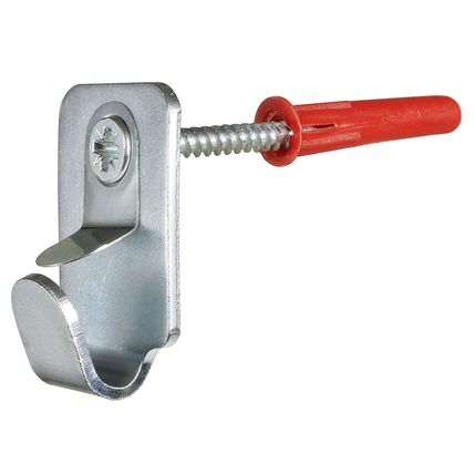 Picture Hanging Accessories : 1 x Heavy Duty Safety Hook with Wall Plug : PHA08