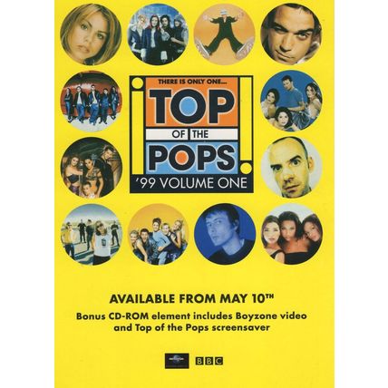 Top Of The Pops Robbie Williams Boyzone Fatboy Slim CD Postcard