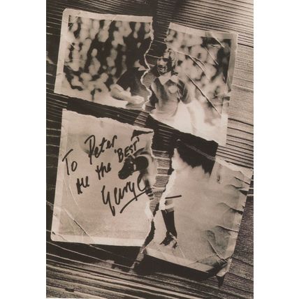 George Best Printed Autograph But Advertising For Nissan Postcard
