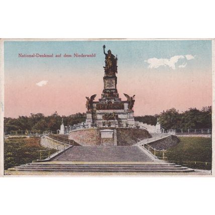 National Denkmal Niederwald Germany Postcard unused VGC