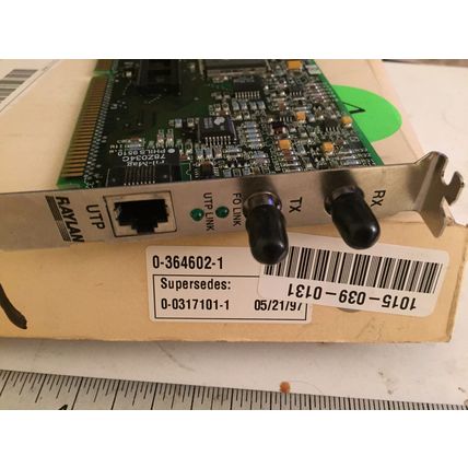 RAYLAN 50-0230-001 REV.S FIBER ETHERNET CARD,HJ