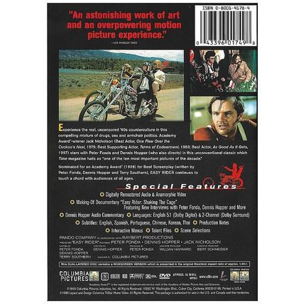 DVD - Easy Rider: Special Edition (1969) *Peter Fonda / Karen Black / Classic*