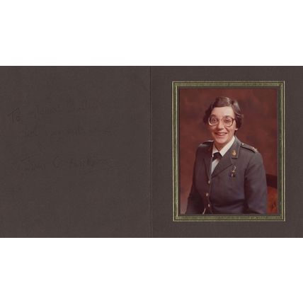 Jean Blackwood First Army Woman Commander Hand Signed Photo