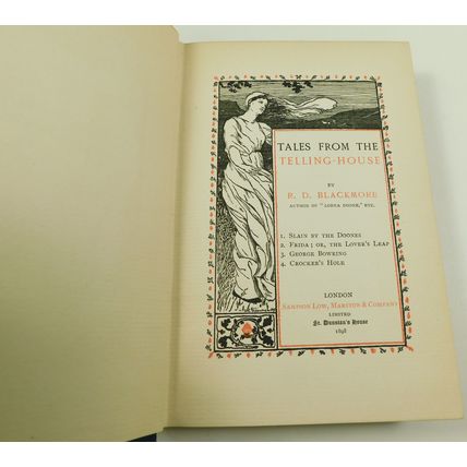 Antique Victorian Short Story Book Tales From The Telling House R D Blackmore