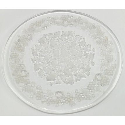 Vintage Mikasa Crystal Strawberry Fare Glass Cake Plate - 13"