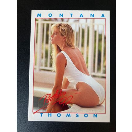 Portfolio '92 International Swimsuit Base trading card # 42 Montana Thomson (A)