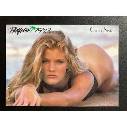 Portfolio 1993 Swimsuit Issue Base trading card # 60 Cara Swick (A)