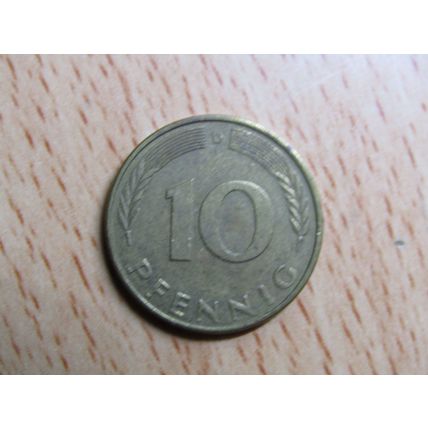 1992d 10 Pfennig Germany Coin