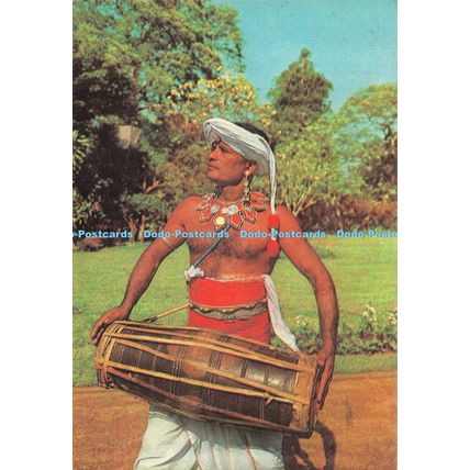 D099153 Kandyan Mrummer. Srilanka. Postcard