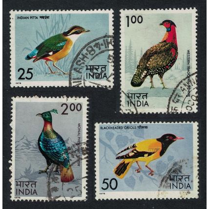 India Birds 4v 1975 Canc SG#763-766