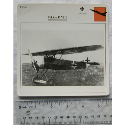 Focke D VIII - Germany - Fighter - Collectors Club Card