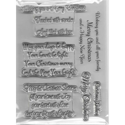 A6 Christmas Stamp Set. Incomplete. Stamping Cardmaking Scrapbooking Crafts