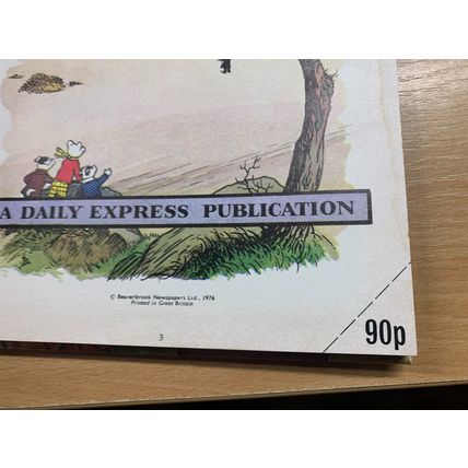 1976 RUPERT BEAR ANNUAL UK VINTAGE HARDBACK BOOK (P3) ref:emma