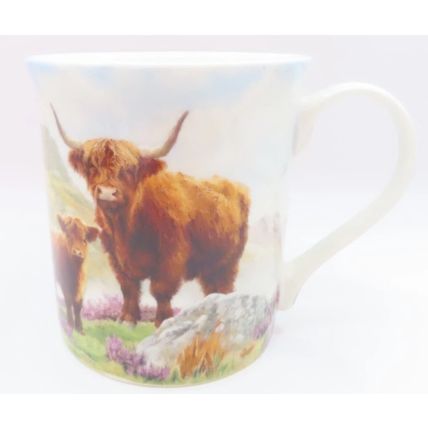 Highland Cow Mug Fine China Mug 9 CM Ceramic Dishwasher & Microwave Safe Gift