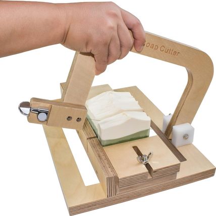 Wooden Soap Cutter for Soap Making Supplies Adjustable Wire Slicer Cutting Tool