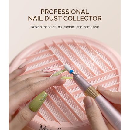 Melodysusie Nail Dust Collector,Compact Vacuum Fan Dust Collector for Beginner w