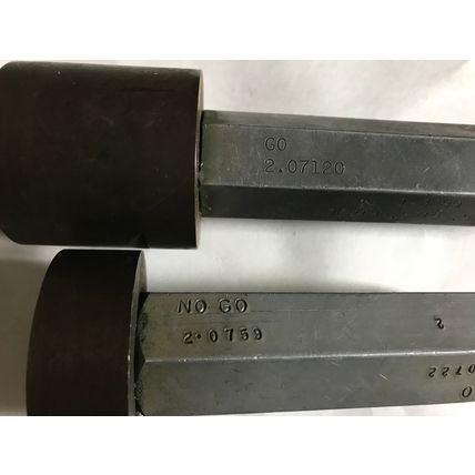 LOT 4 THE PIPE MACHINERY GO NO GO PLUG GAGE NOGO 2.07120,2.0759, 2.071,AA