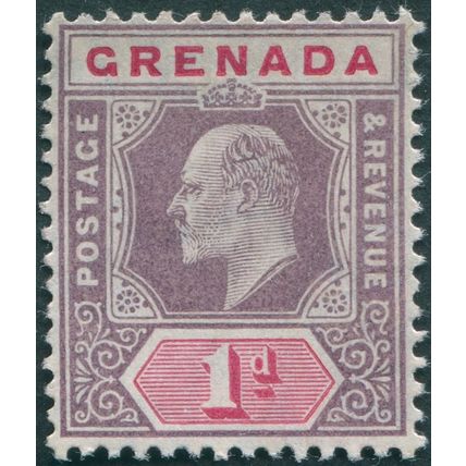 Grenada 1904 1d purple & carmine SG68 unused