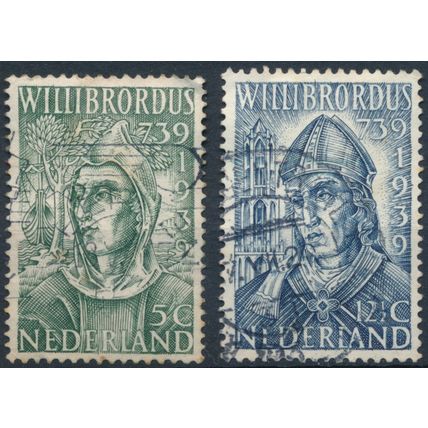 St Willlbrord - Netherlands 1939 - FH - MiNr 332/3