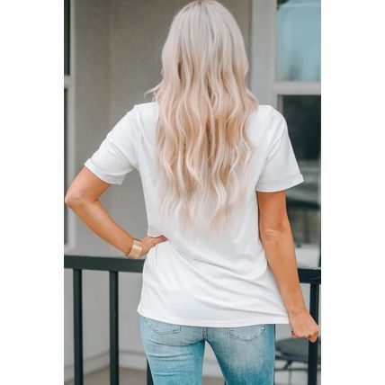 White Hello Fall Leopard Pumpkin Graphic T Shirt