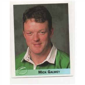 Merlin Rugby World Cup 1995 sticker No.156 Mick Galwey