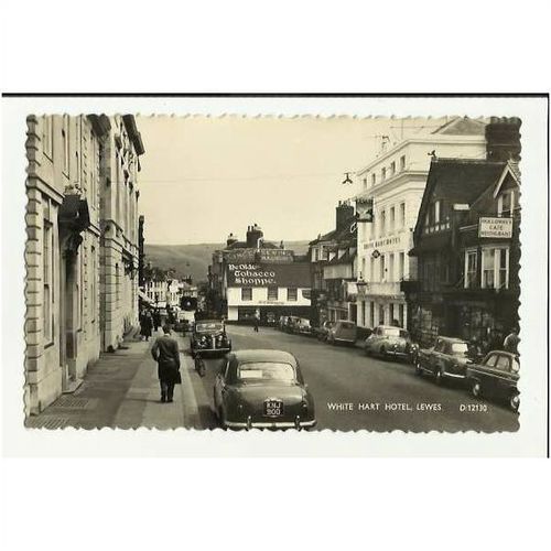 Sussex LEWES White Hart Hotel Postcard by Norman (D/12130)