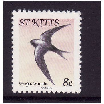 ST KITTS 1981 8c CARIBBEAN MARTIN SG 57a U/M MINT